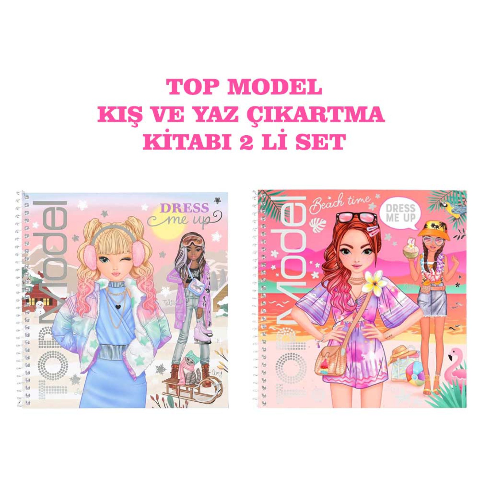 Top Model Note Books Top Model Beni Giydirme Kitabı 2 li set yaz - kış 9798880018246