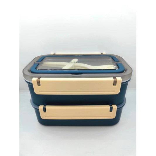 Vagonlıfe Lunch Box Çelik 1600ml Lacivert BL2221-2