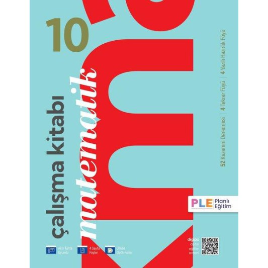 PLE - 10.Sınıf - Çalışma Kitabı - Kazanım Denemeleri - Matematik