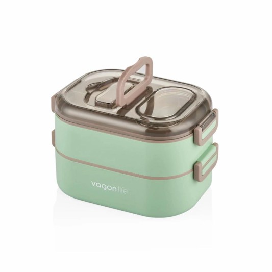 Vagon Lıfe Lunch Box 1000 ml Beslenme Kabı Yeşil VGN 7081