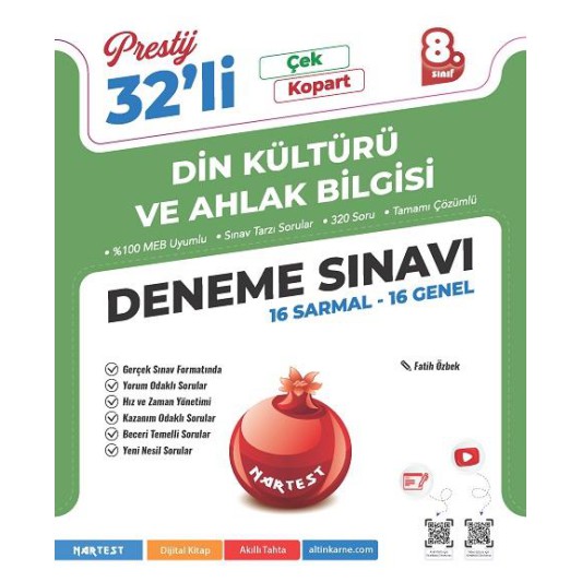 Nartest 8. Sınıf Prestij Din Kültürü Ve Ahlak Bilgisi 32 Deneme Sınavı