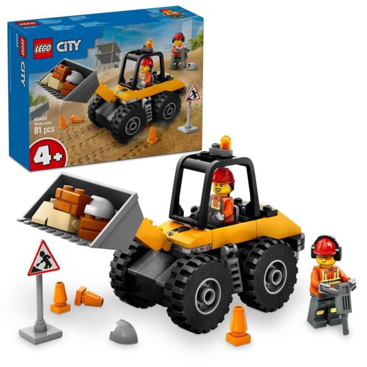 LEGO Cıty Sarı Tekerlekli İnşaat Yükleyicisi 60450