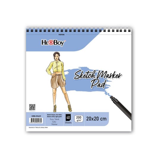 Sketch Marker Pad 20*20cm 200g/m2 40 yaprak HRB-39629