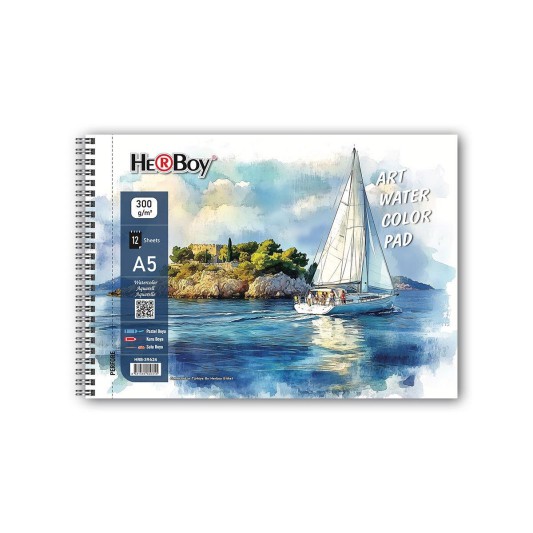 A5 Sulu Boya Defteri 300g/m2 12 yaprak HRB-39624
