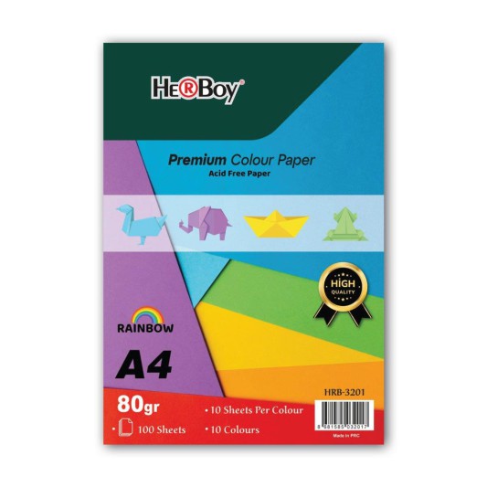 A4 Fotokopi Kağıdı 10 Renk 100 lü HRB-3201