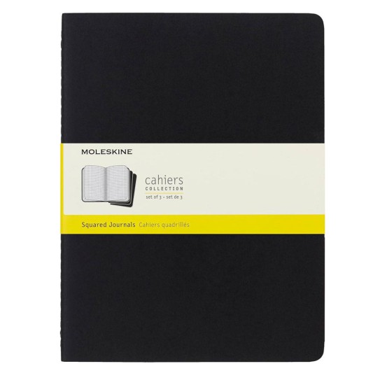 Moleskine Cahier Journals Kareli Defter 19x26 Black