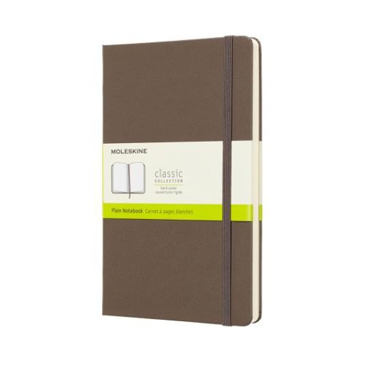 Moleskine Classic Yumuşak Kapak Çizgisiz Defter 13x21 Toprak Kahve