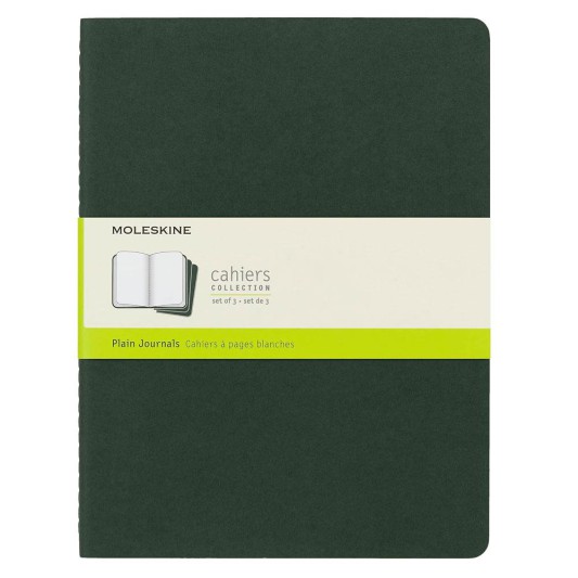 Moleskine Cahier Journals Çizgisiz Defter 19x26 Myrtle Green