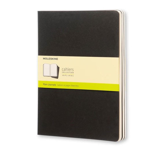Moleskine Cahier Journals Çizgisiz Defter 19x26 Black