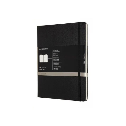 Moleskine PRO Notebook Sert Kapak 19x25 Black