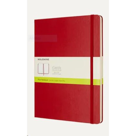 Moleskine Classic Sert Kapak Çizgisiz Defter 19x25 Scarlet Red
