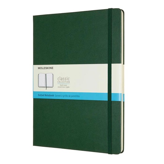 Moleskine Classic Sert Kapak Noktalı Defter 19x25 Myrtle Green
