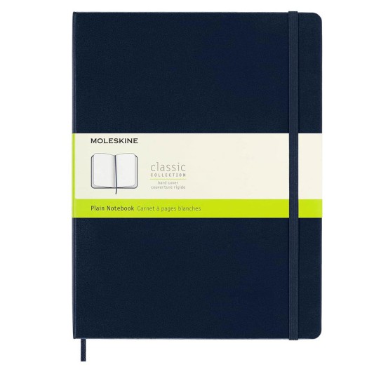 Moleskine Classic Sert Kapak Çizgisiz Defter 19x25 Sapphire Blue