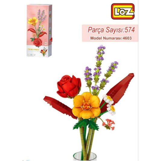 Loz Çiçek Buketi Lego Seti 574 Parça LZ-4603