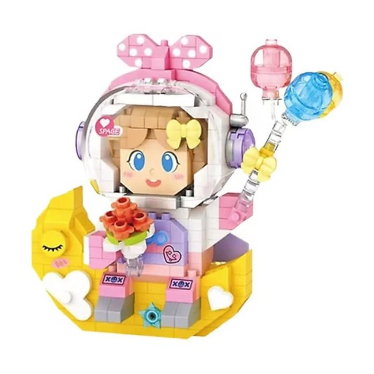 LOZ Micro Block Sevimli Kız Astronot 410 Parça LZ-8828