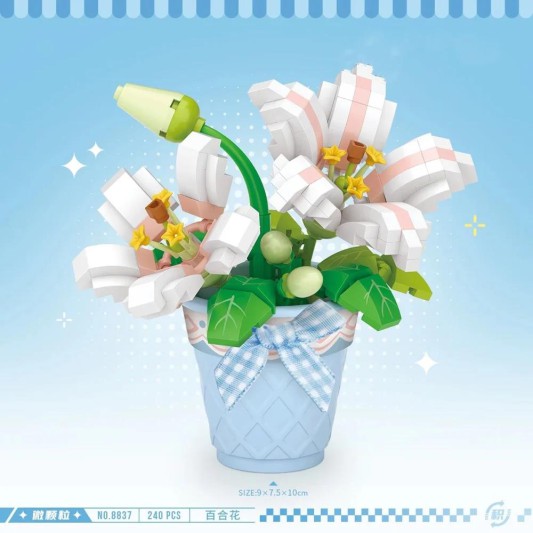 LOZ Micro Block Saksılı Zambak 340 Parça LZ-8837