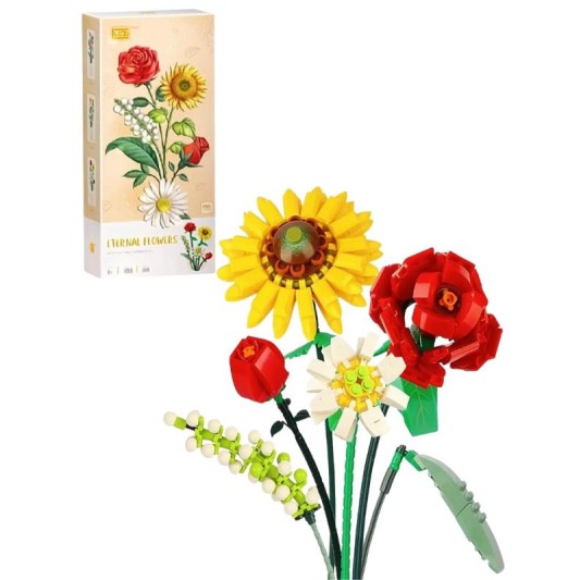 Loz Çiçek Buketi Lego Seti 568 Parça LZ-1659