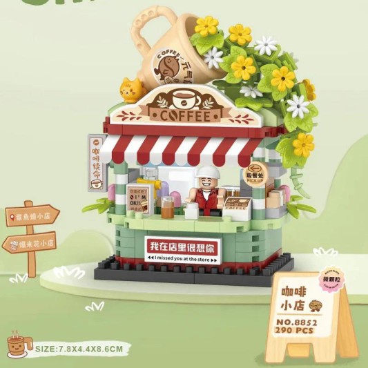 LOZ Micro Block Kahve Dükkanı 290 Parça LZ-8852