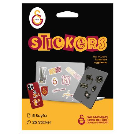 Galatasaray Siyah Sticker Paketi