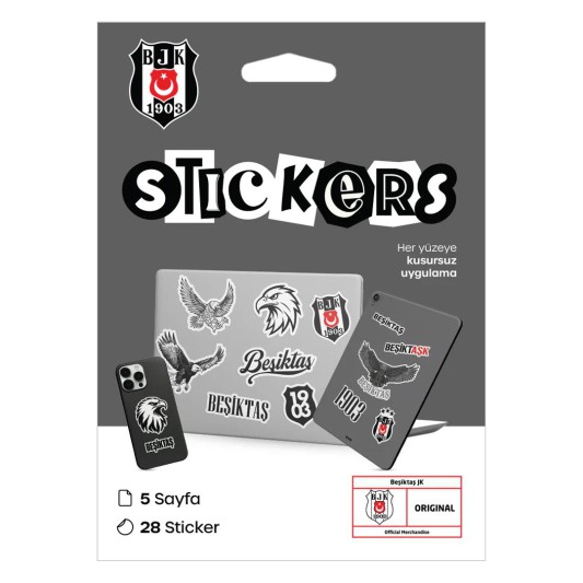 Beşiktaş Gri Sticker Paketi