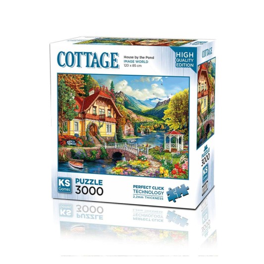 23015 House By The Pond 3000 Parça Puzzle
