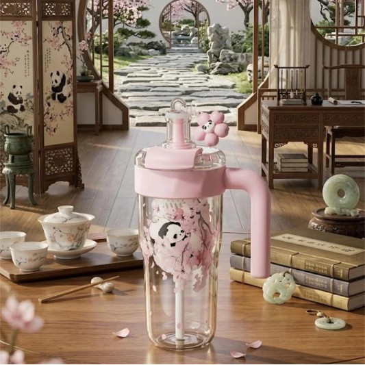 VAGON - DILLER 860 ML Pembe Tritan Su Matarası