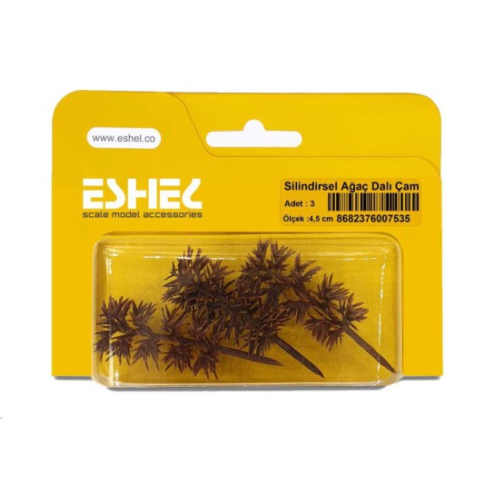 Eshel Maket Slilindirsel Çam 4,5cm 3lü