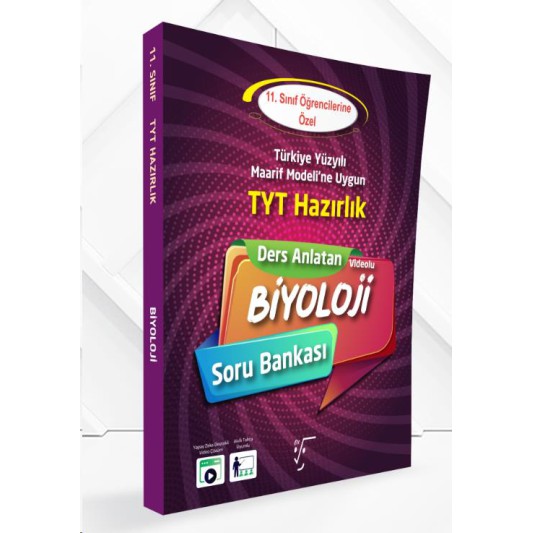 Karekök 11.Sınıf  Biyoloji Tyt Hazırlık Ders Anlatan Soru Bankası