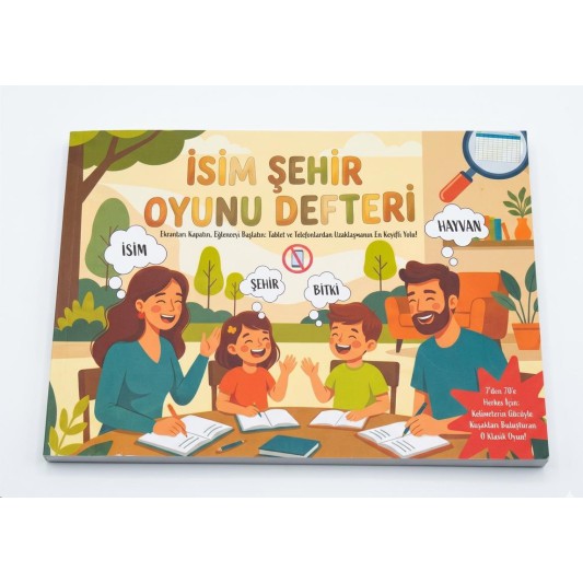 İsim Şehir Bitki Hayvan Oyun Defteri