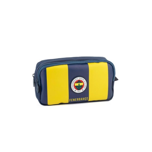Fenerbahçe Lisanslı 2 Bölmeli Sarı Lacivert Orijinal Kalem Çantası
