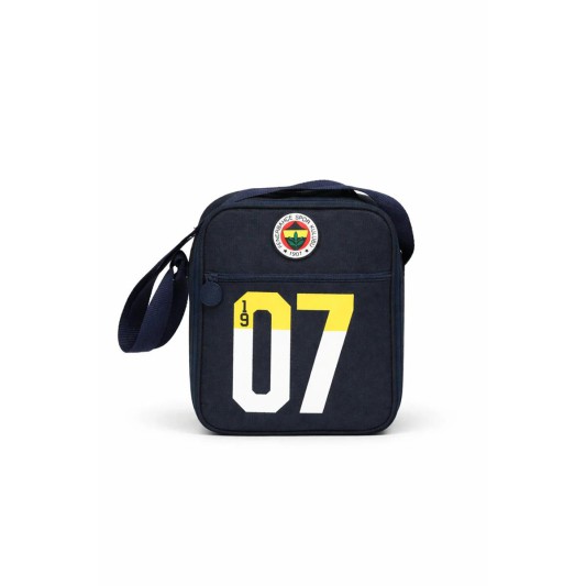 Fenerbahçe Lisanslı 1907 Baskı Detaylı Lacivert Beslenme Çantası - Çift Bölmeli Su İtici Kumaşlı