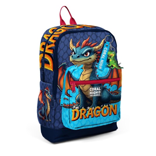 Coral High Kids Dragon Desenli Okul Sırt Çantası 33213