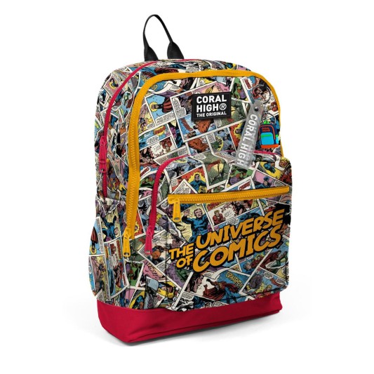 Coral High Kids Çizgi Roman Desenli Desenli Okul Sırt Çantası 33215