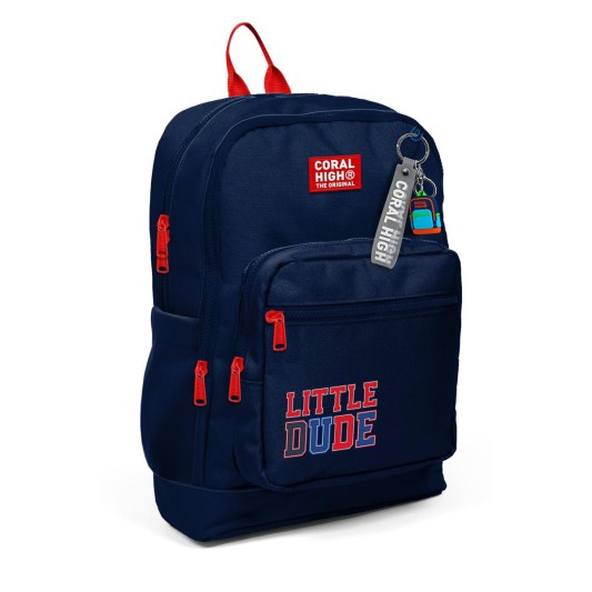 Coral High Kids Lacivert Little Dude Desenli Okul Sırt Çantası 33219