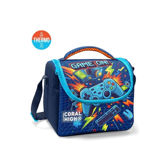 Coral High Lacivert Game Desenli Thermo Beslenme Çantası 37151