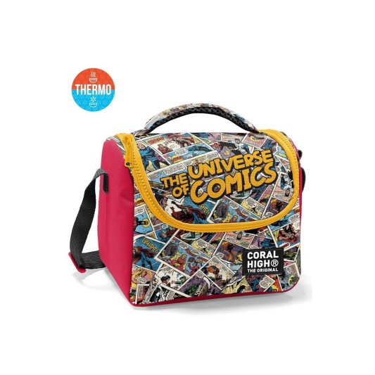 Coral High Çizgi Roman Desenli Thermo Beslenme Çantası 37115