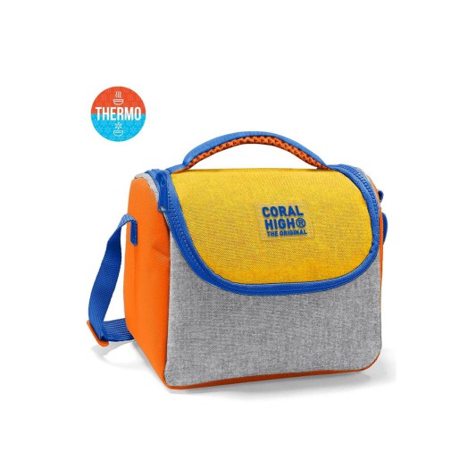 Coral High Kids Gri Sarı Thermo Beslenme Çantası 37121