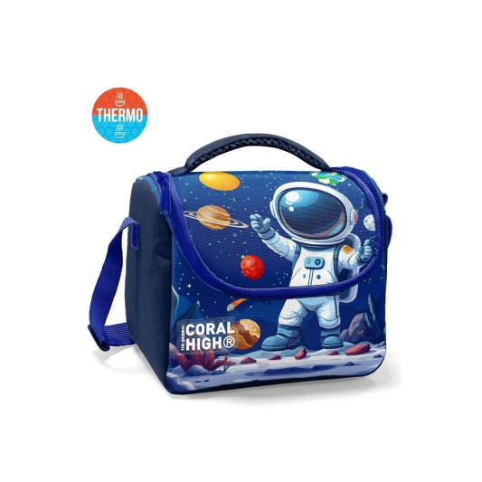 Coral High Lacivert Astronot Desenli Thermo Beslenme Çantası 37152