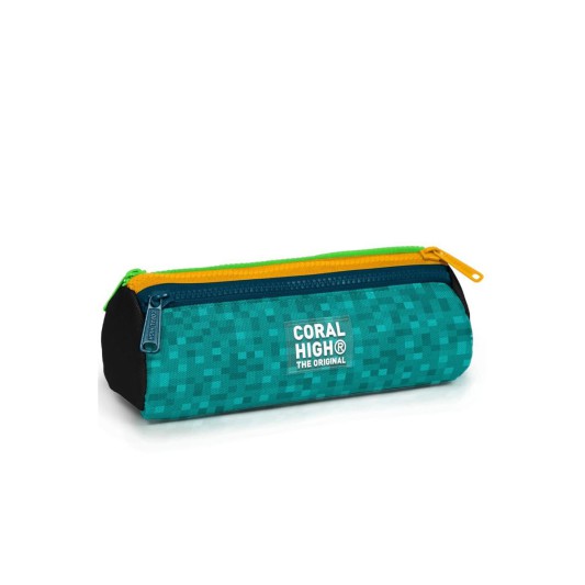 Coral High Craft Desenli Üç Bölmeli Kalem Çantası 31016