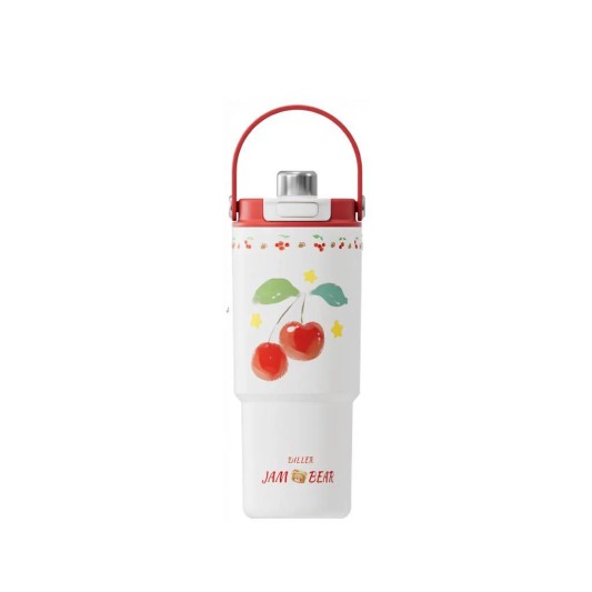 DILLER PASLANMAZ ÇELİK DESENLİ TERMOS RED 900 ML D9505