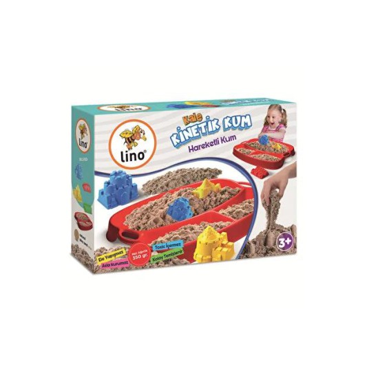Lino Kinetik Kum Seti  Kale Temalı (350gr Kum + Tepsi + 4 Kalıp) LN-551