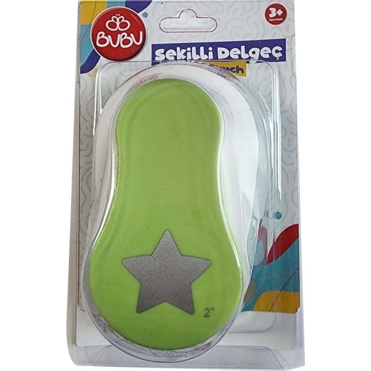 Bu-Bu Şekilli Eva Ve Kağıt Delgeç Yıldız 2\'\' XL