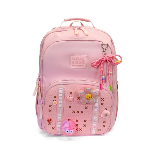 Coral High Pembe Detaylı Okul Sırt Çantası 24404