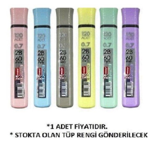 Mikro Min Pastel 60 mm 120 Li Tüp 0.7 mm Kalem Ucu M120P07