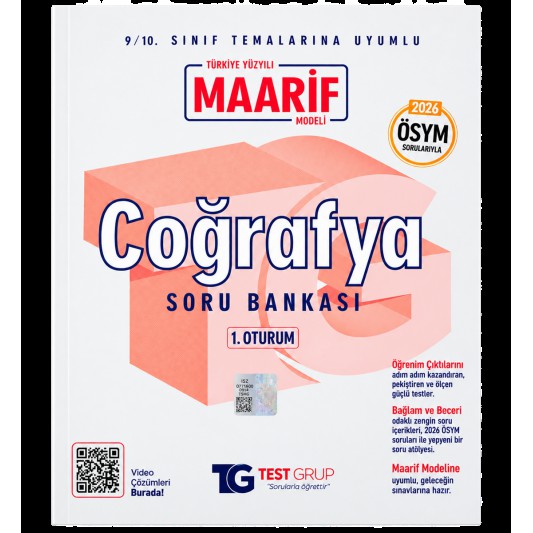 TG - 1. Oturum - Maarif - Soru Bankası - Coğrafya