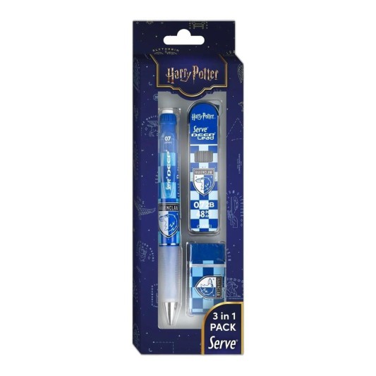 Serve Deep Damalı Harry Potter Ravenclaw 3 lü Set