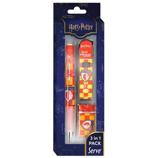 Serve Deep Damalı Harry Potter Gryffindor 3 lü Set