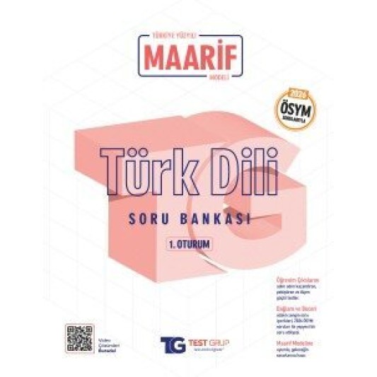 TG - 1. Oturum - Maarif - Soru Bankası - Türk Dili