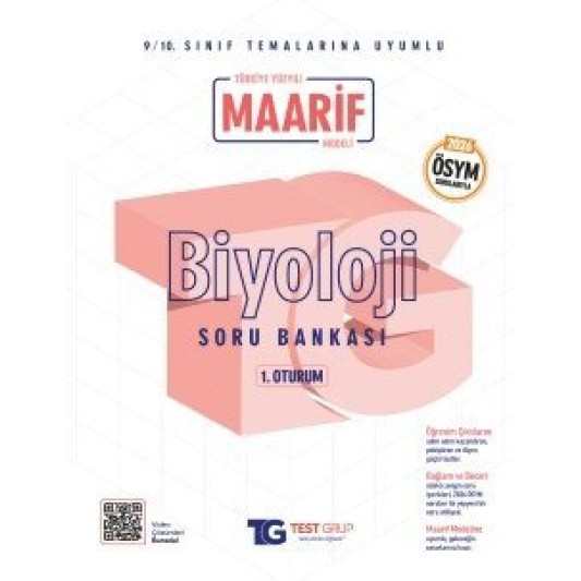 TG - 1. Oturum - Maarif - Soru Bankası - Biyoloji