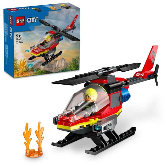  Lego City İtfaiye Kurtarma Helikopteri 85 parça +5 yaş